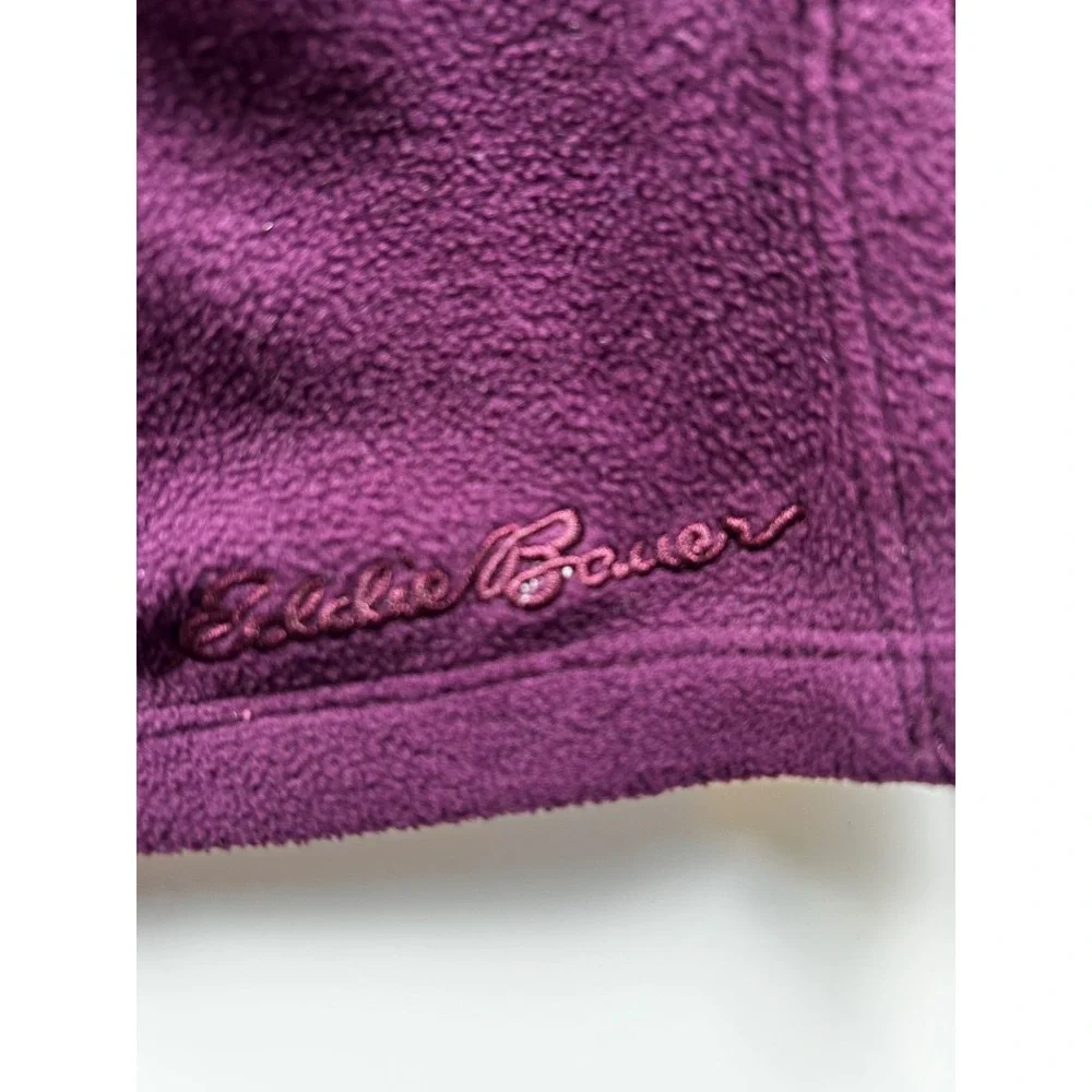 Eddie Bauer Sweater Womens Med‎ Pullover Plum Eco Friendly Cozy Recycled Fleece